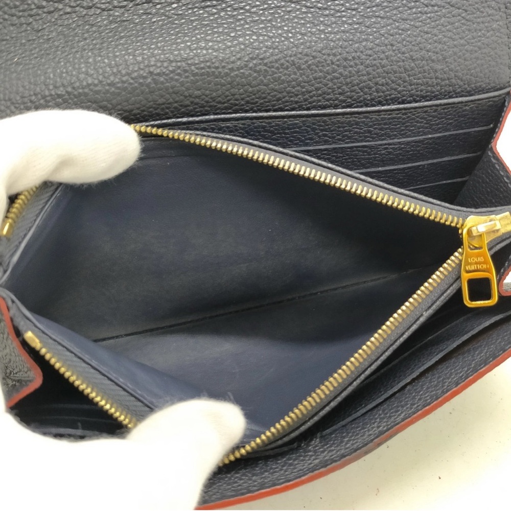 Louis Vuitton Black Leather Wallet Sleek Design - Picture 6 of 10